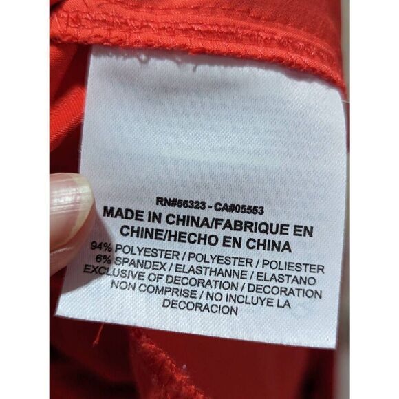 Nike Golf Women's 6 Orange Polyester Dri-Fit Shorts - Picture 8 of 8